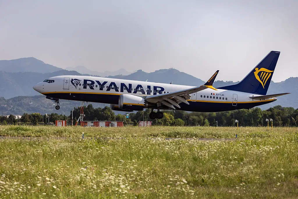 The Boeing 737-800, travelling from Thessaloniki, Greece, to Memmingen, Germany, was forced to turn back and make an emergency landing at its departure airport following the dramatic incident. (Photo by Emanuele Cremaschi/Getty Images)