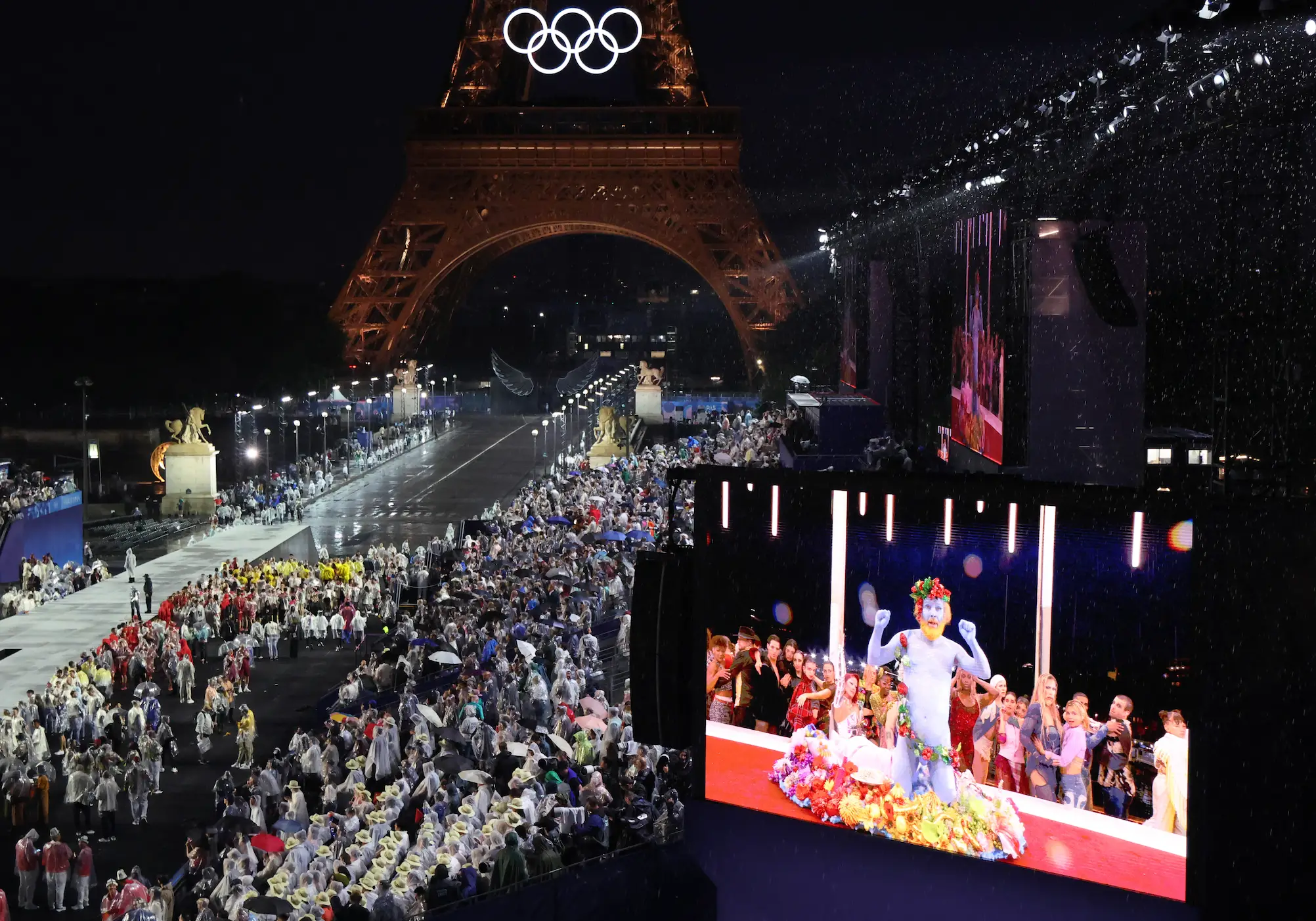 Philippe Katerine's Olympics performance confused many, but actually outraged others ( Ludovic Marin - Pool/Getty Images) 