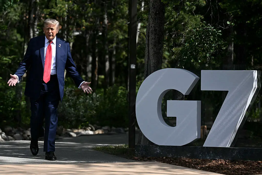 Trump left the G7 summit in Canada early to attend to matters relating to the Israel-Iran conflict (BRENDAN SMIALOWSKI/AFP via Getty Images)