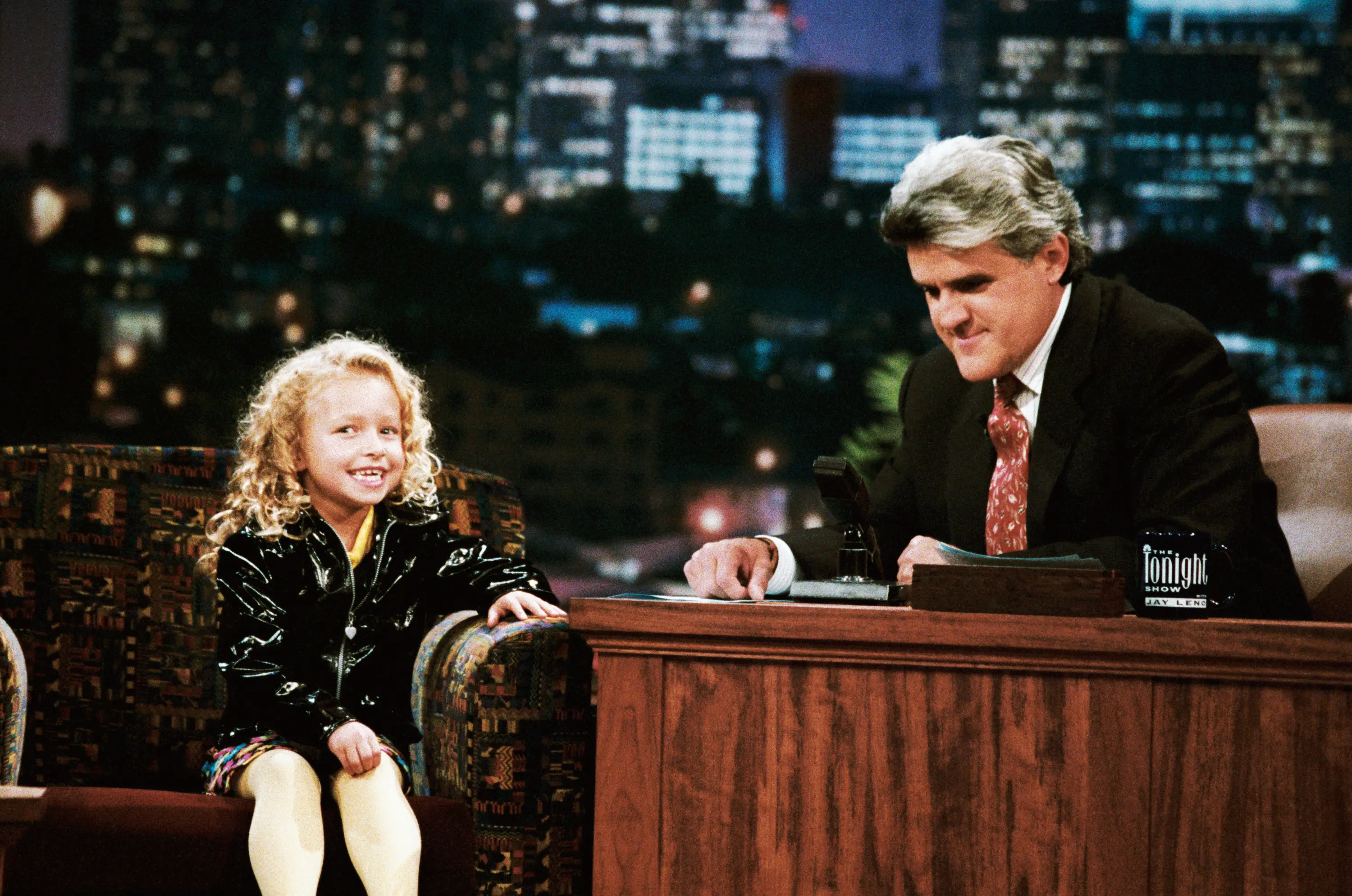 Panettiere appearing on 'The Tonight Show with Jay Leno' in 1996, when she was just seven (Margaret Norton/NBCU Photo Bank/NBCUniversal via Getty Images via Getty Images)