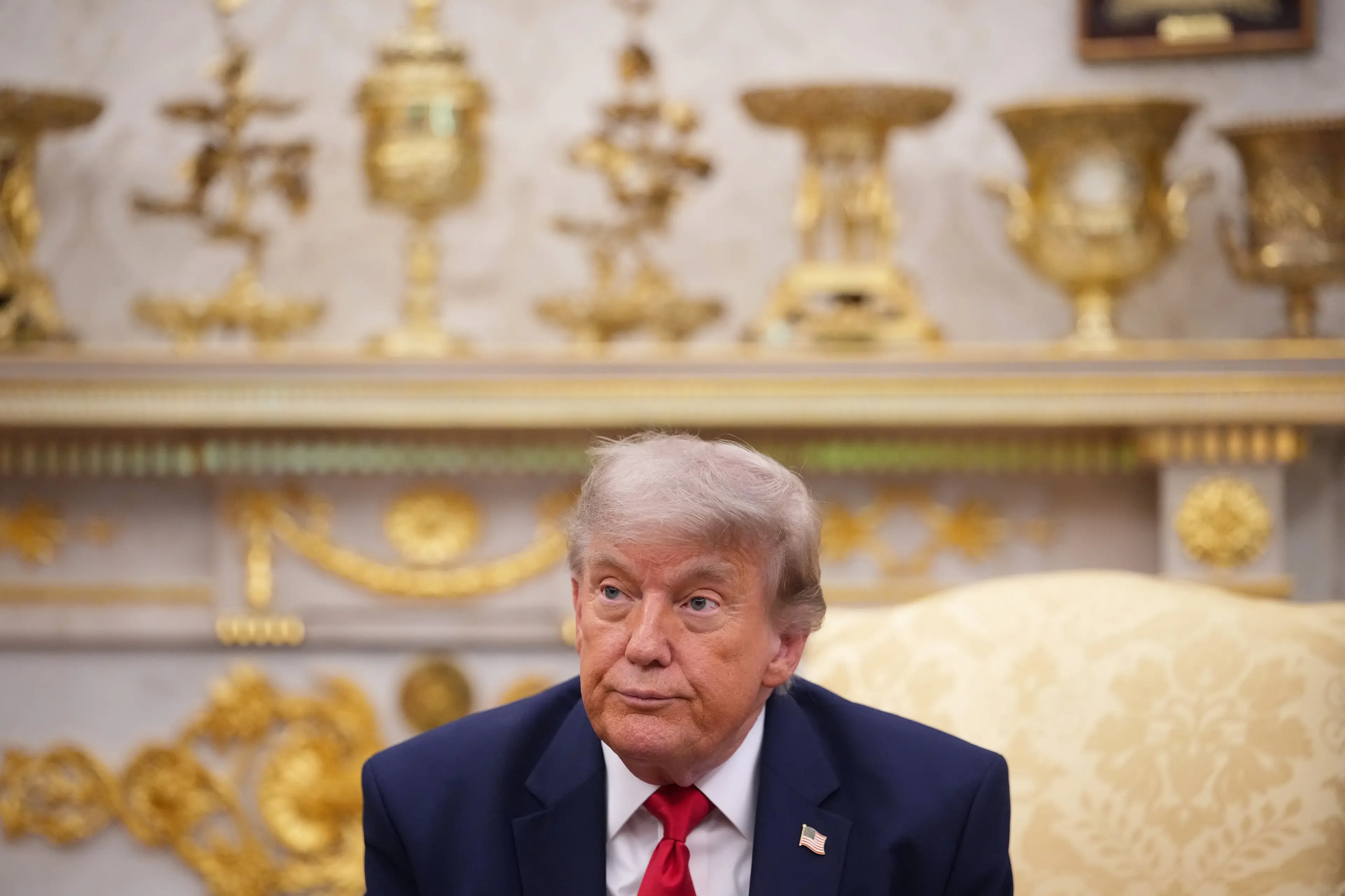 Donald Trump's approval ratings are nowhere near as good as he's made them out to be (Andrew Harnik/Getty Images)