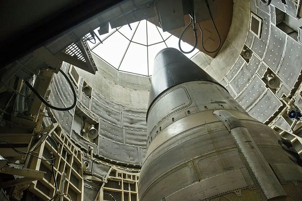A simulation of a nuclear strike on US missile silos found states including Maine, New York and Florida would see the lowest radiation exposure. (Photo credit should read BRENDAN SMIALOWSKI/AFP via Getty Images)