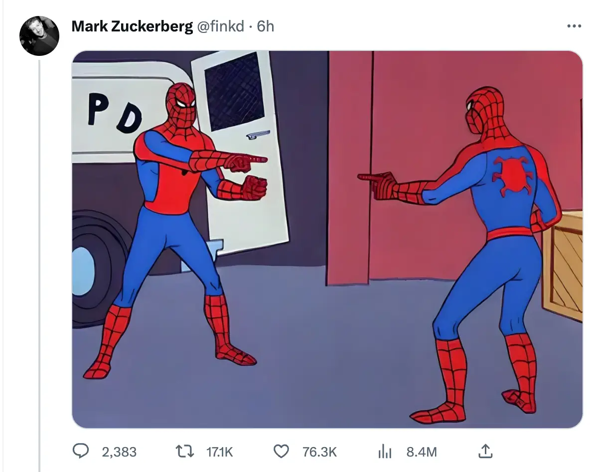 Mark Zuckerberg hadn't previously tweeted since 2012.