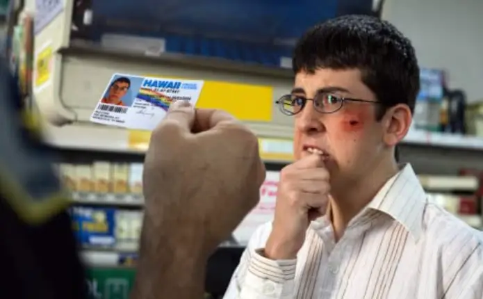 Christopher Mintz-Plasse as Fogell in Superbad (2007).