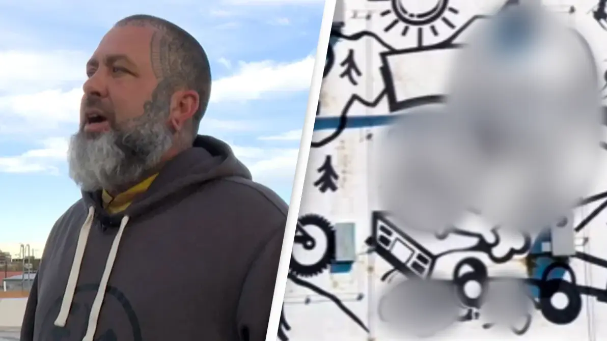 Tattoo shop paints controversial NSFW mural on rooftop to get revenge on apartment building next door