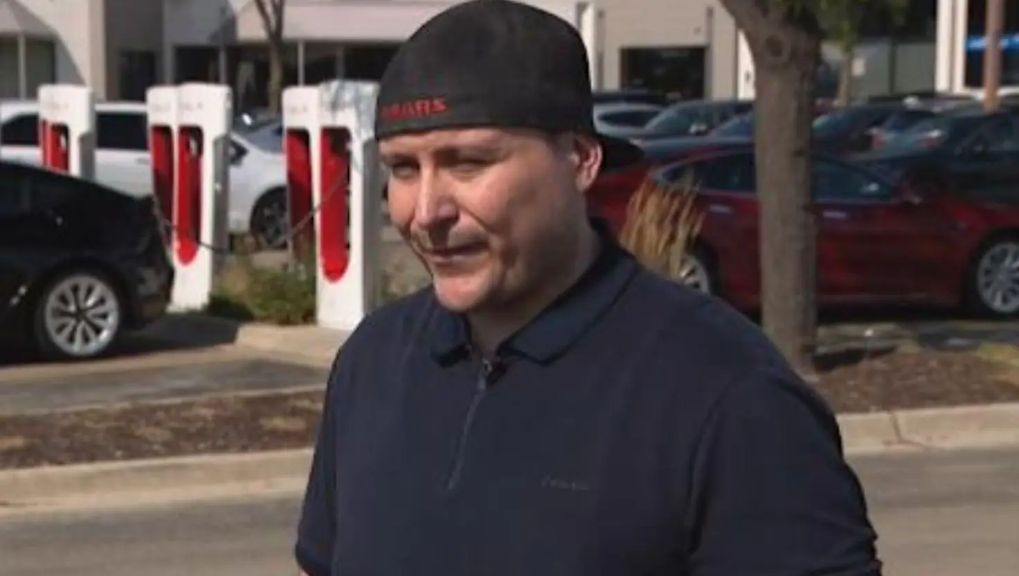 Daniel Boycott bought his second-hand Tesla from a used car dealership (CBS News)