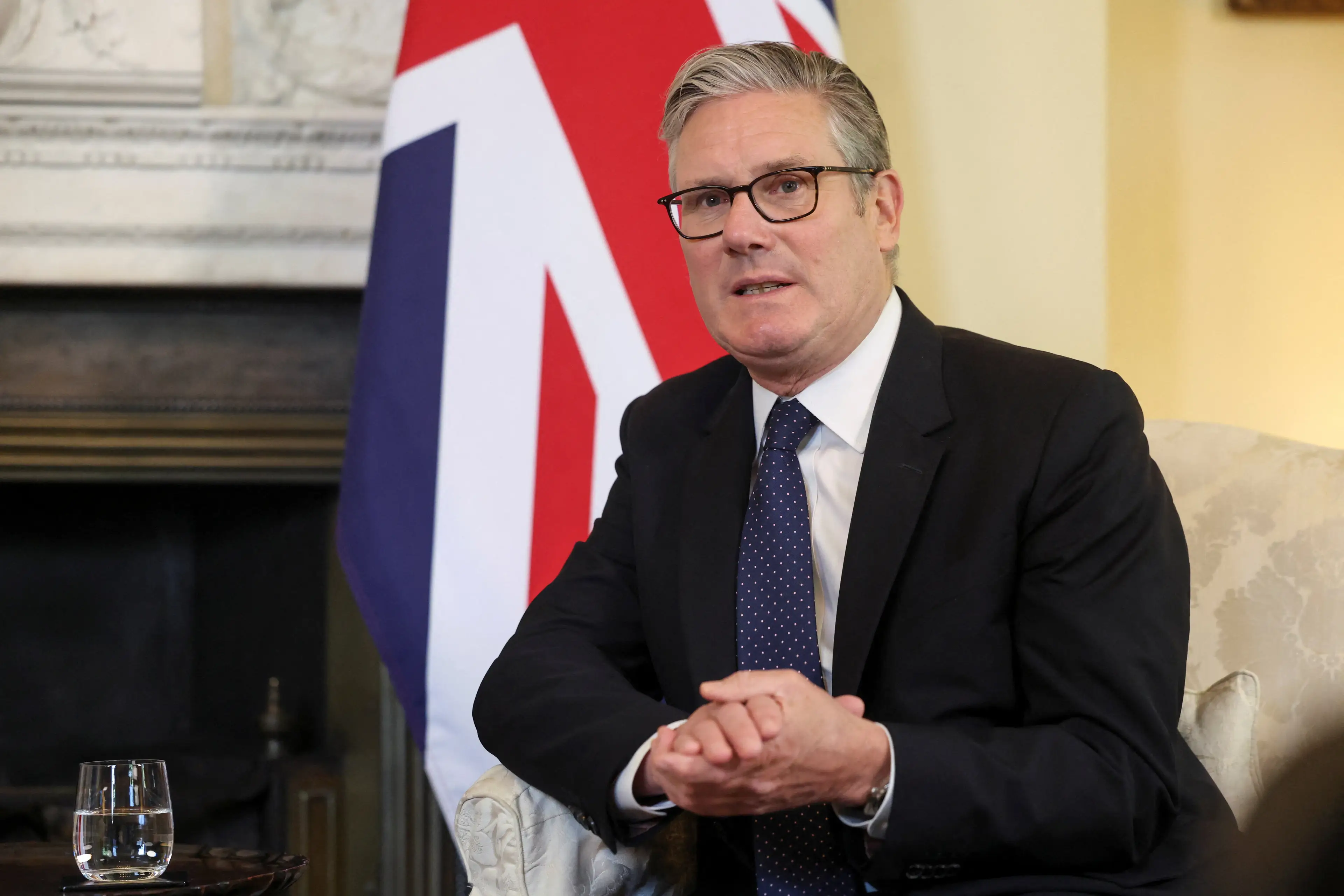 Starmer has announced a ban on social media for under-16s (Toby Shepheard - WPA Pool/Getty Images)