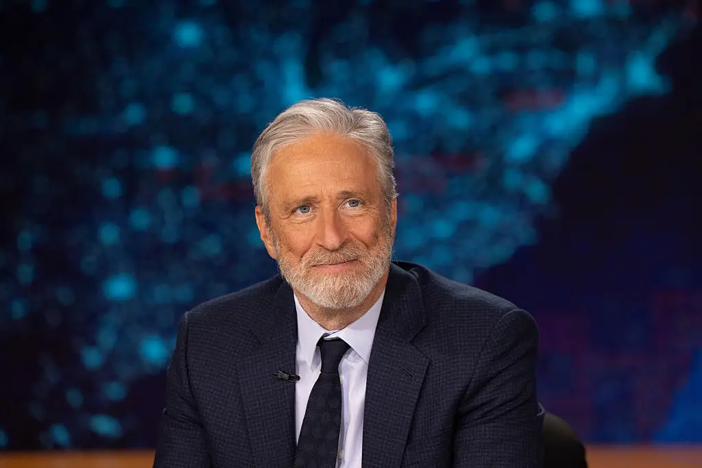 Jon Stewart's contract with Paramount was renewed in November (Matt Wilson/Comedy Central via Getty Images)