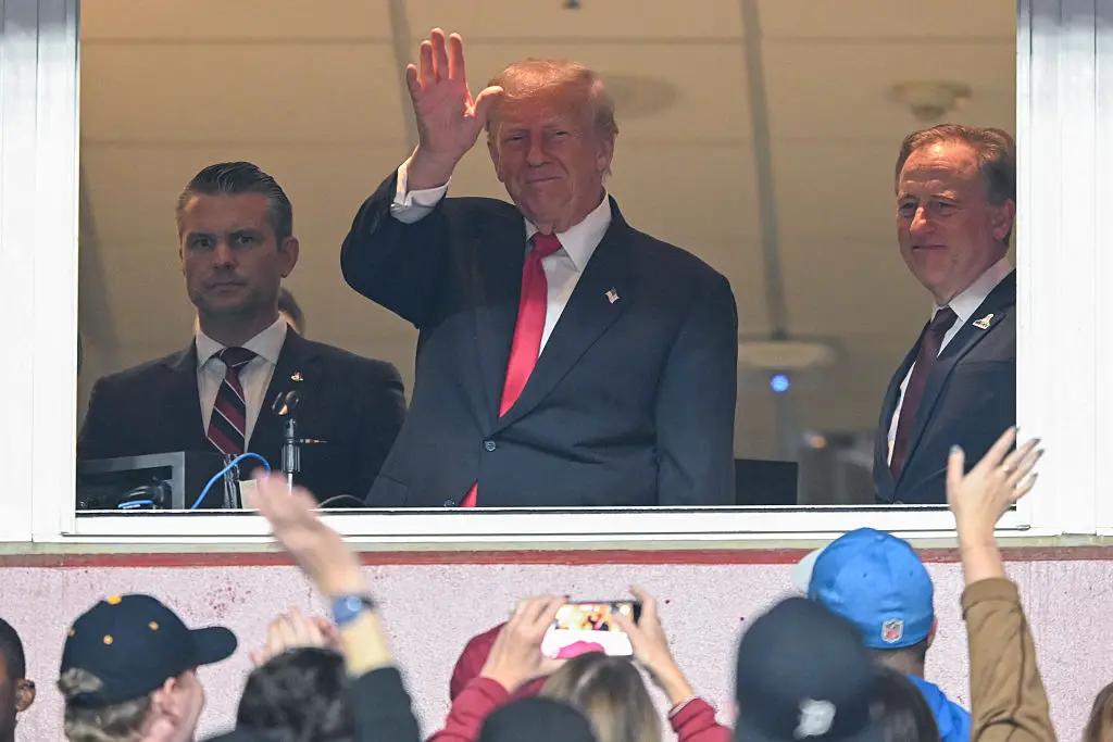 President Trump attended the game at Northwest Stadium (John McDonnell/Getty Images)