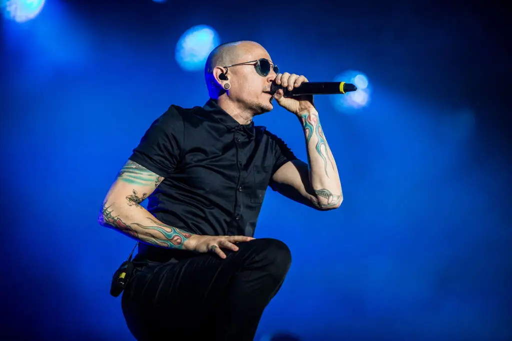 The late frontman Chester Bennington died by suicide in 2017 (Francesco Castaldo/Archivio Francesco Castaldo/Mondadori via Getty Images)