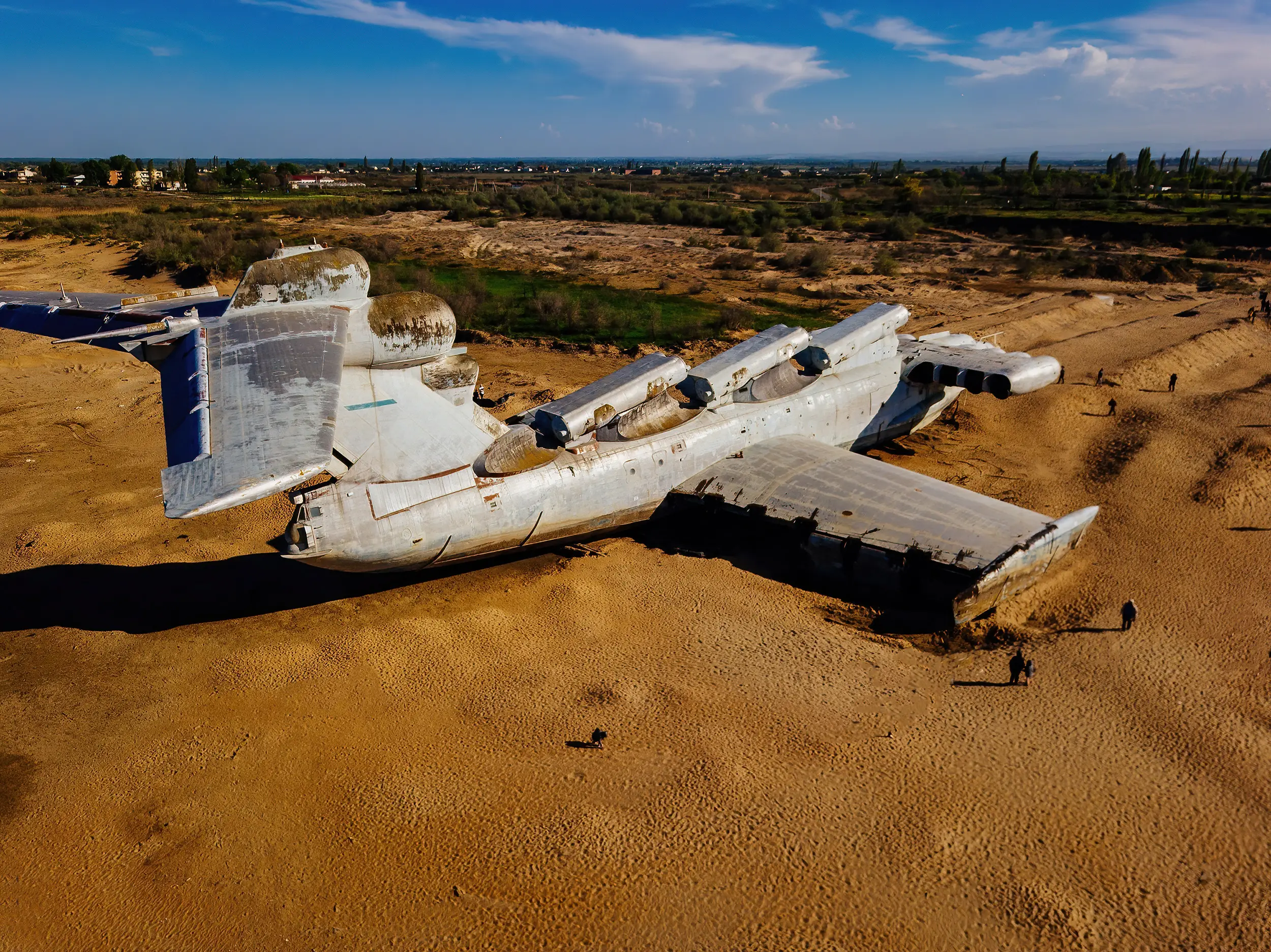 The 283 tonne maritime ship looks like it has been lifted from Star Wars. (Getty/Anadolu)