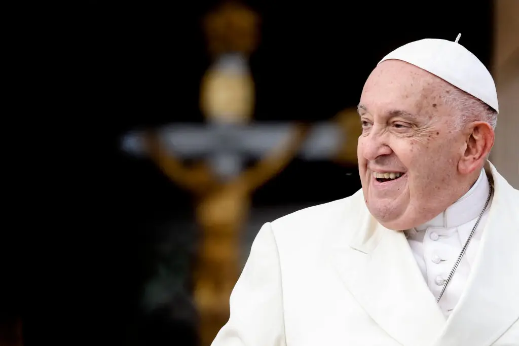 The Pope's body is on display (Alessandra Benedetti - Corbis/Corbis via Getty Images)