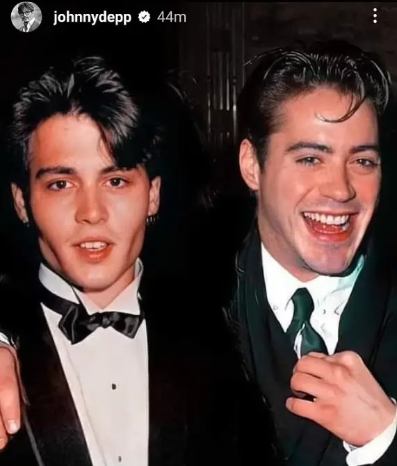 The image Johnny Depp shared.