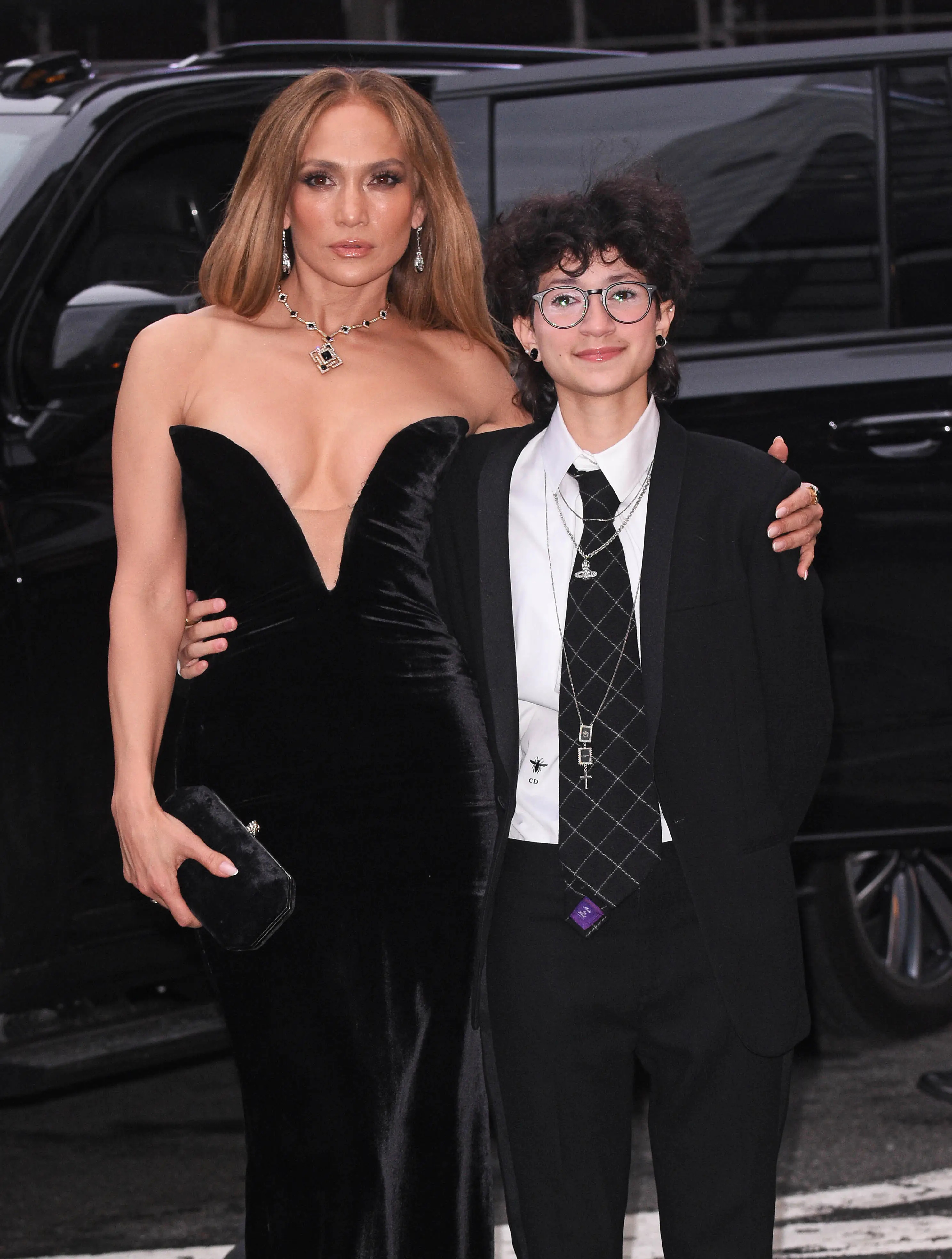 Jennifer Lopez with Emme (Patricia Schlein/Star Max/GC Images)