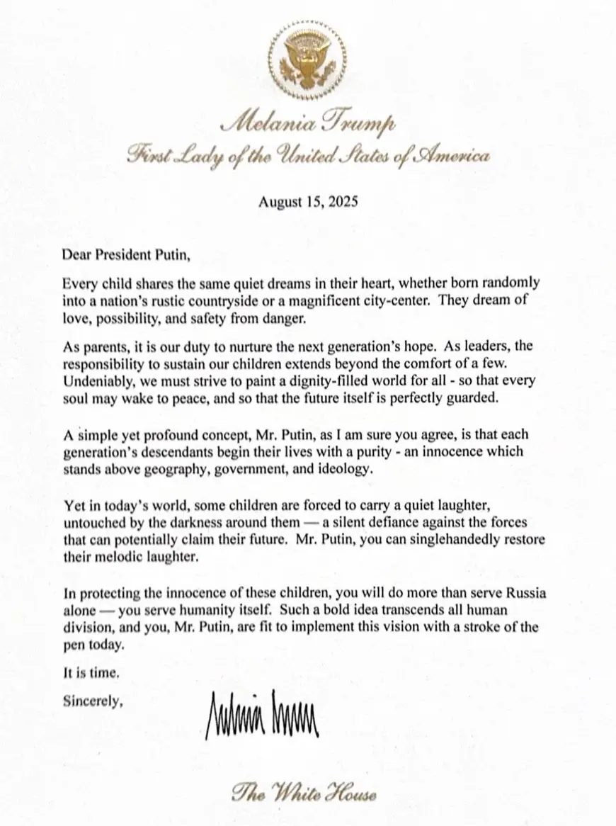 The First Lady has revealed what she wrote (Instagram/@flotus)