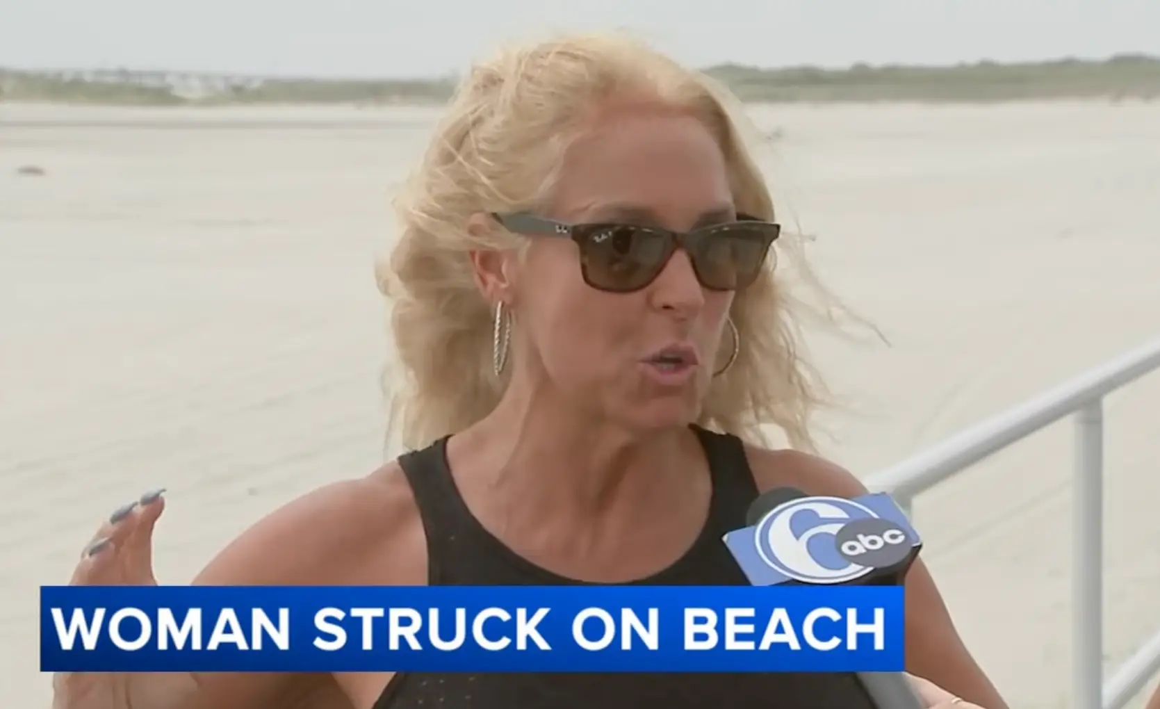 Beachgoer Rose Simone witnessed the ordeal on Wednesday (6abc Philadelphia)