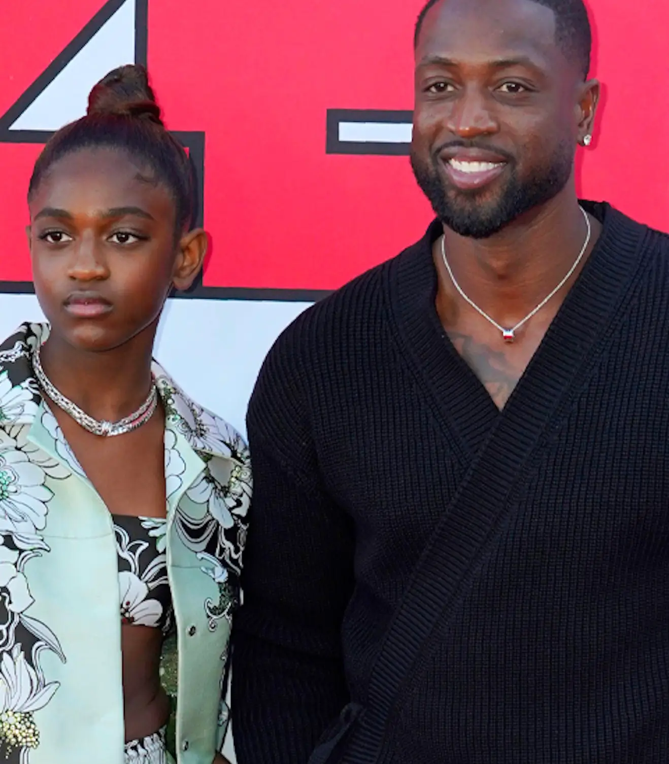 Dwayne Wade and Zaya.