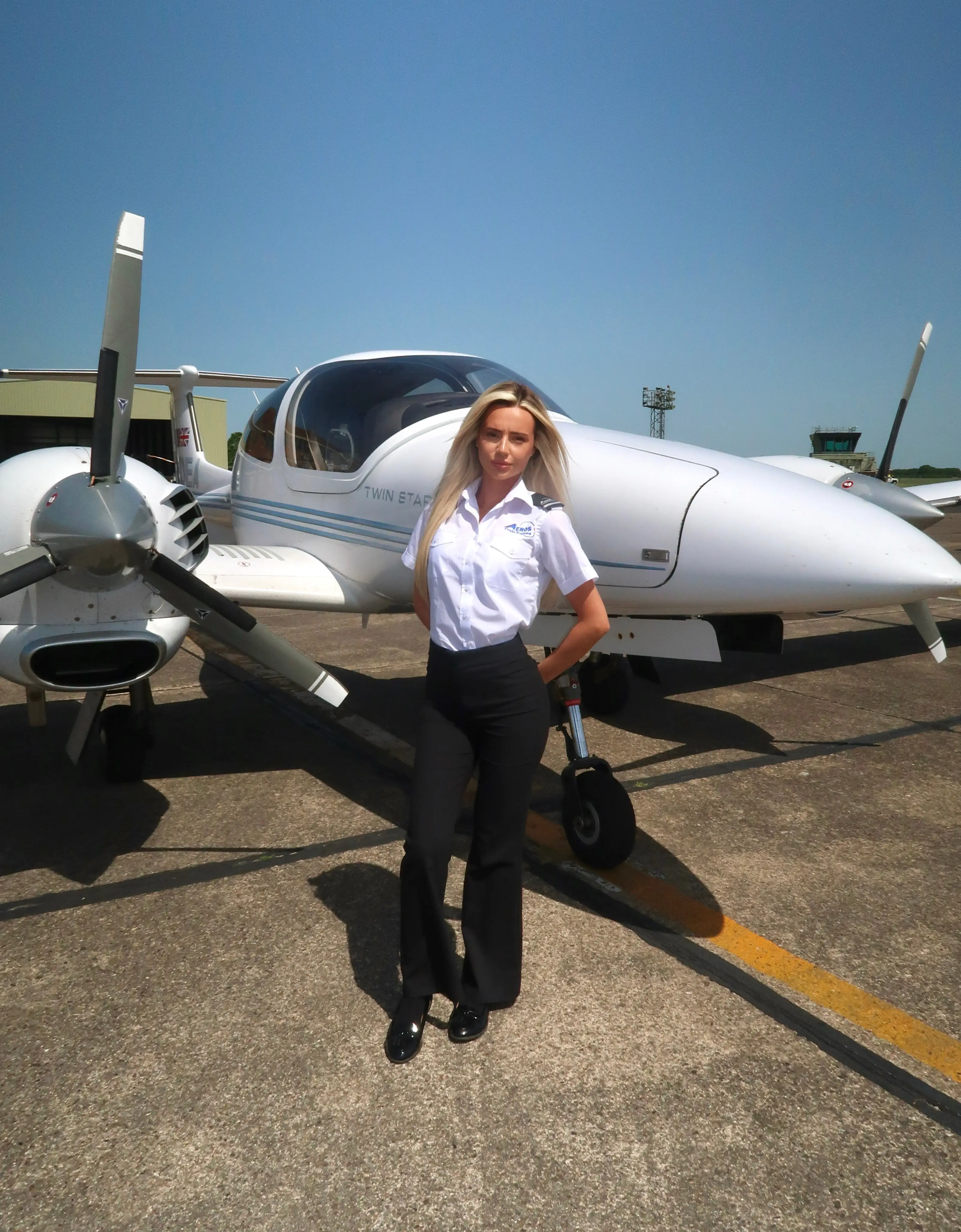 She joins the seven percent of female pilots around the world. (Niamh Rosenvinge)