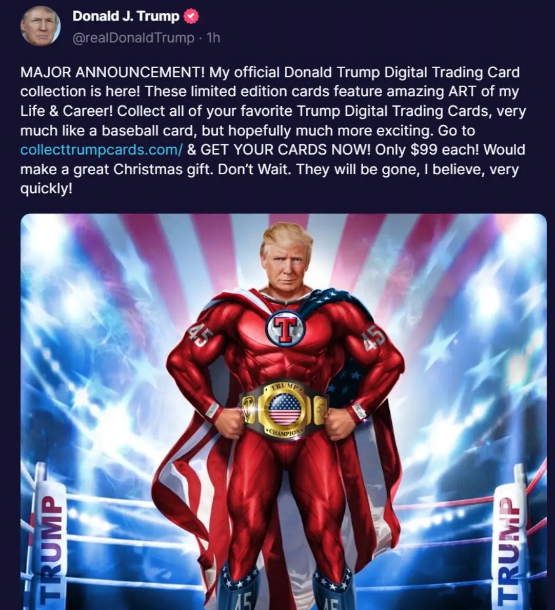 Trump's collection sold out within a day.