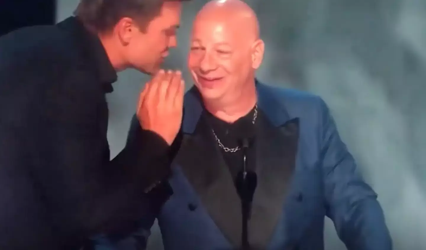 Brady got up on stage after one joke from Ross seemed to get under his skin.(Netflix)