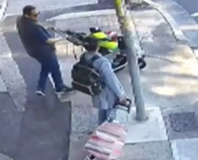 CCTV images from before the horrific accident. (Nine News)