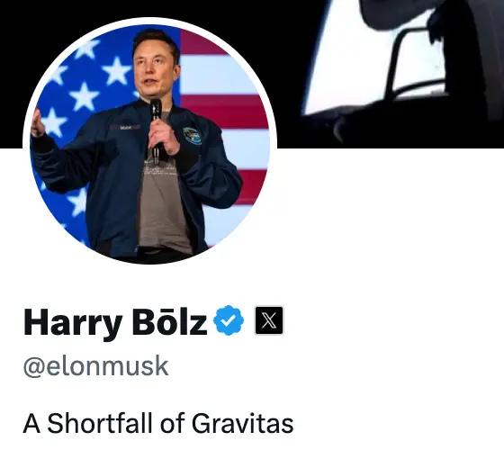 Richest man in the world making a balls joke... (Twitter/Elon Musk)