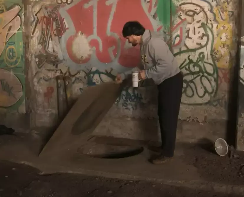 The community had to move on when the Amtrak cleared out the tunnel. (YouTube/Erik K Swanson)