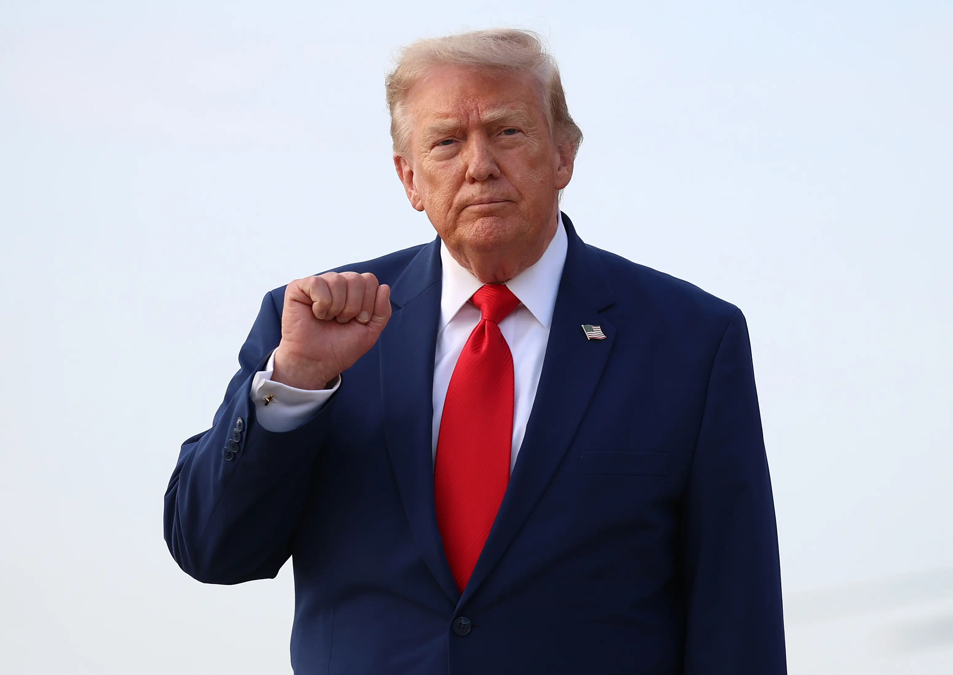 Trump has argued that communism poses a bigger threat to the US than any of the world wars that have come before (Kevin Dietsch/Getty Images)