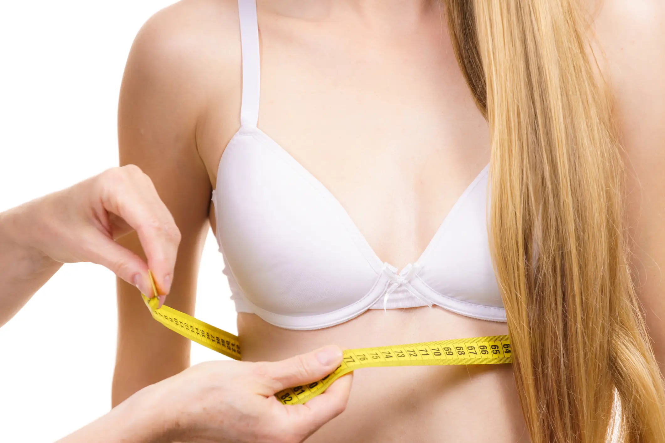 Breast growth typically continues throughout your teens (Getty Stock Photo)