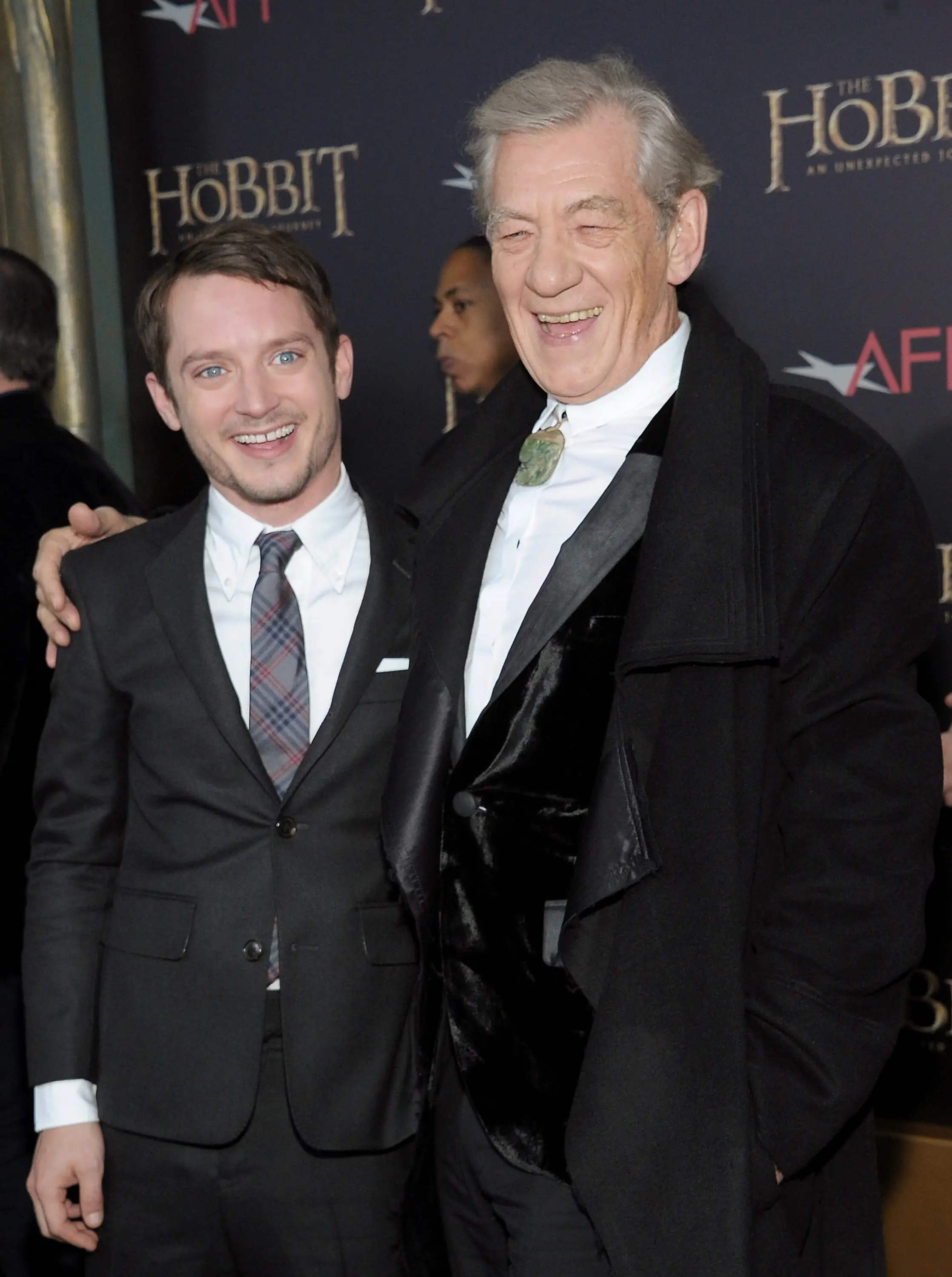 Elijah Wood said that Ian McKellen 'let the cat out the bag' about his LOTR return (Michael Loccisano/Getty Images)