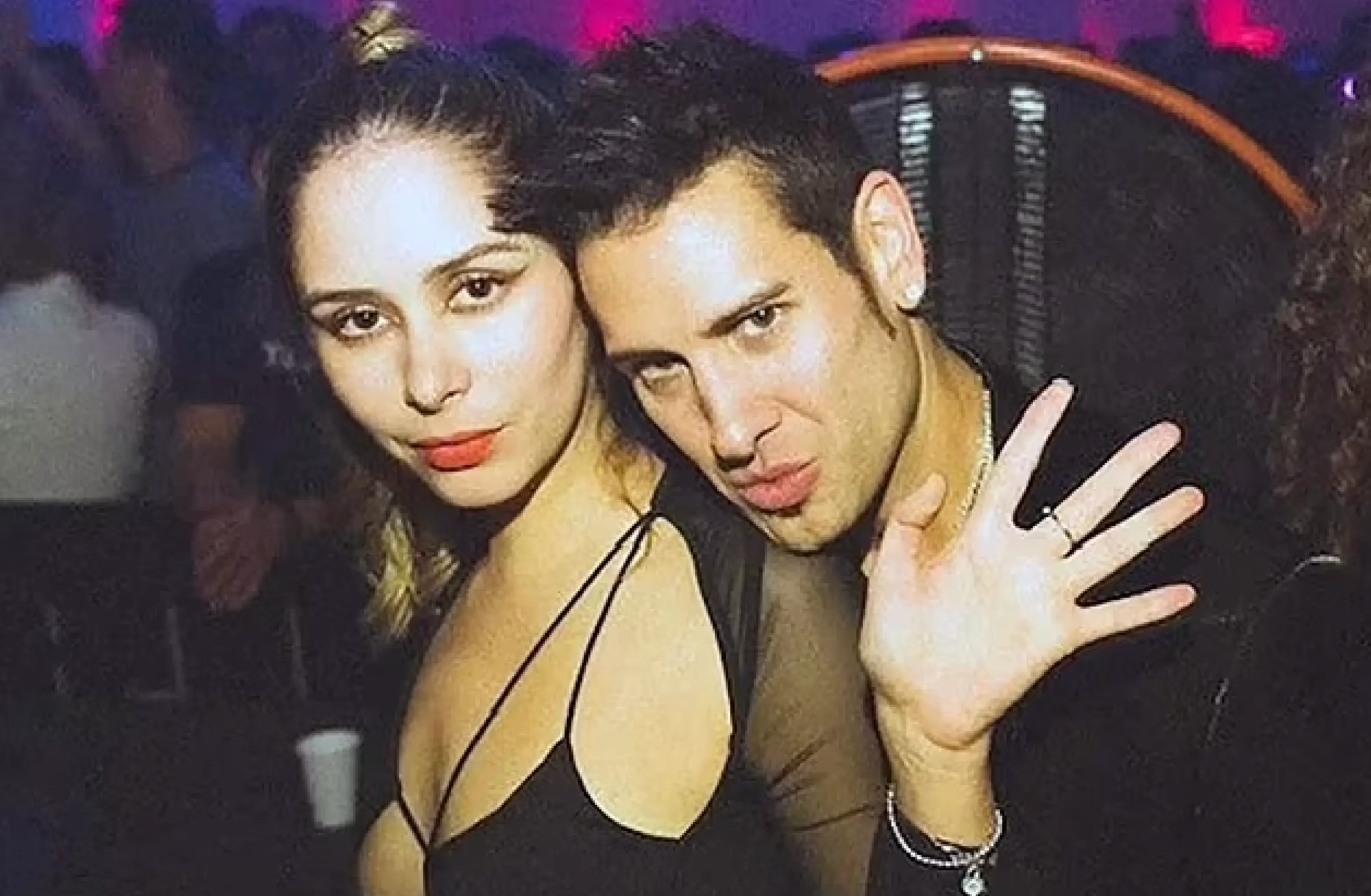 Hilda Marcela Cabrales-Arzola pictured with David Pearce on the night she and Christy Giles met him  (Instagram/Christygilesx)