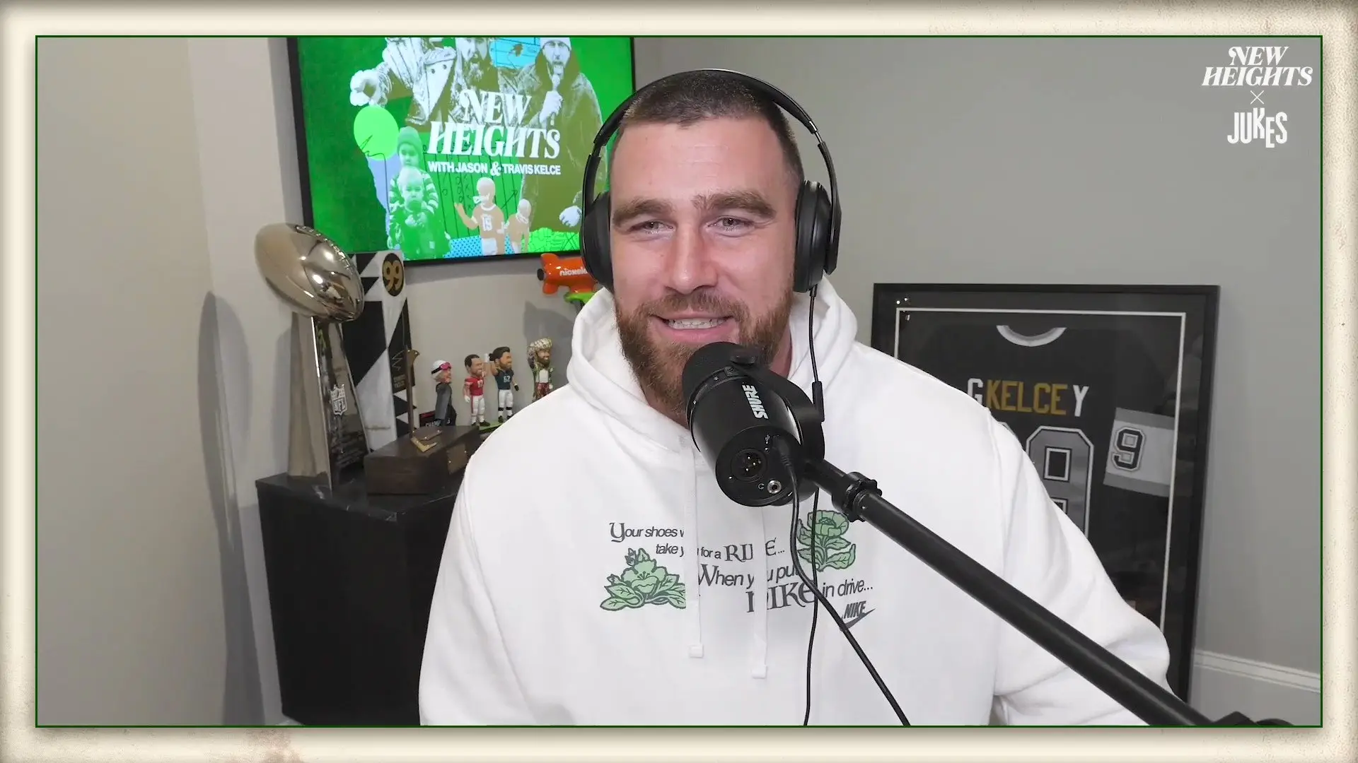 Travis Kelce called out the NFL on his long-running podcast, New Heights.