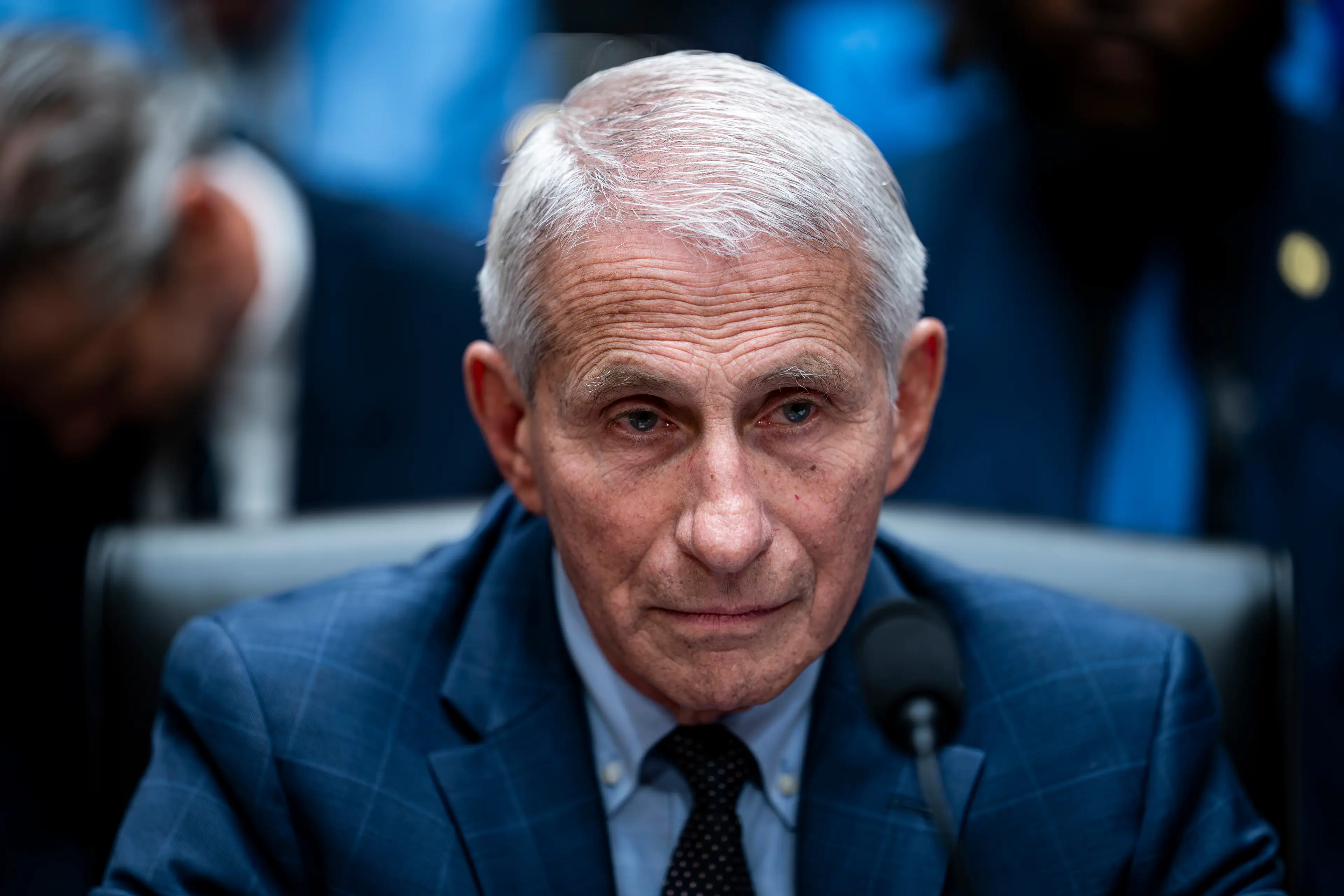 Dr.Faui repeatedly invoked his Fifth Amendment right (Al Drago/Bloomberg via Getty Images)
