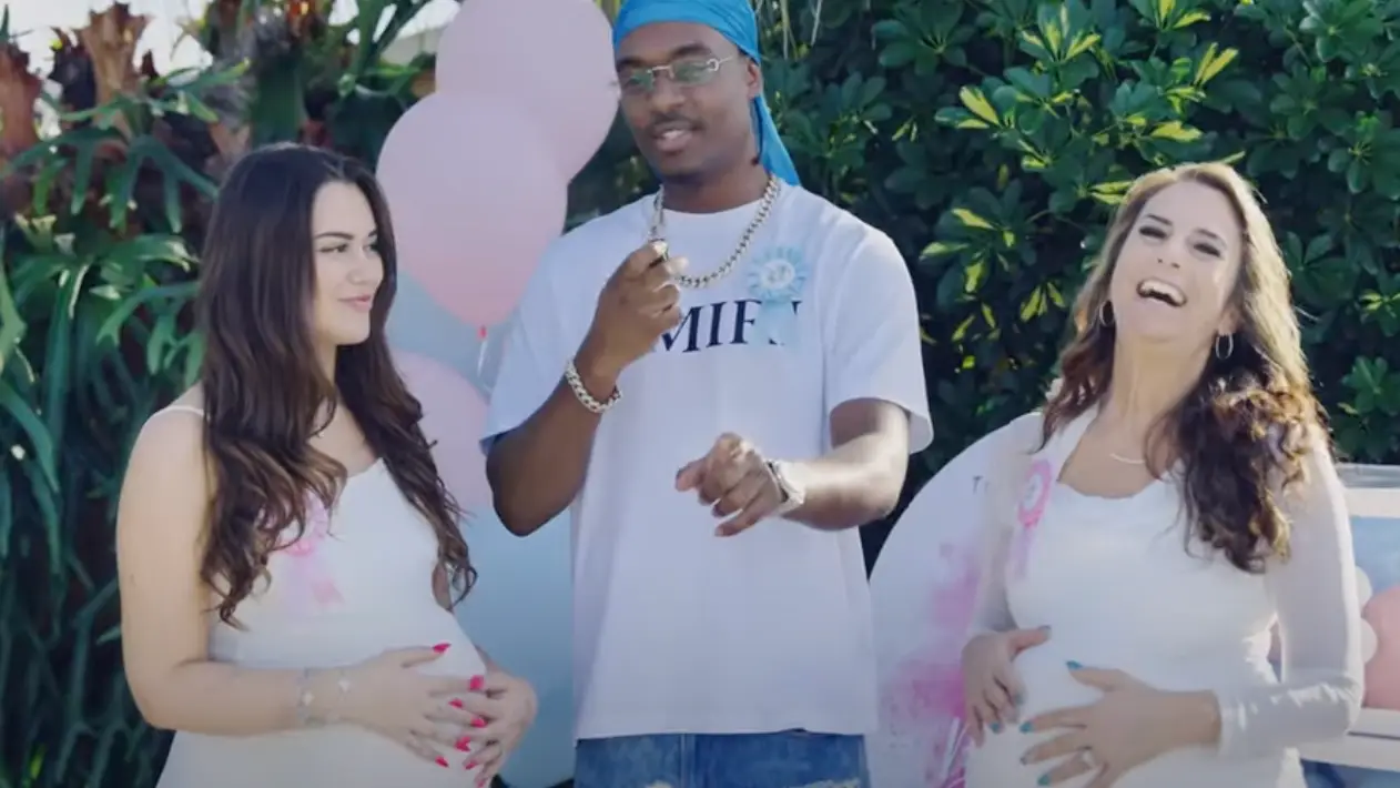 The trio caused a stir after announcing across social media that they were pregnant (Nick Yardy/YouTube)