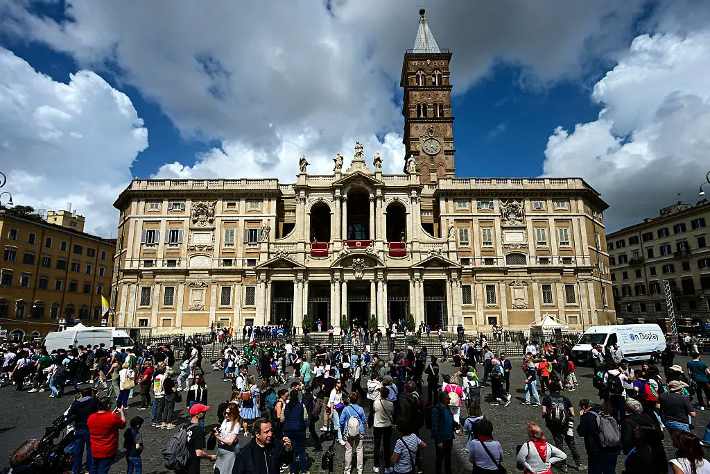 The Pope will be buried in the Basilica of Saint Mary Major after his funeral in the Vatican (PIERO CRUCIATTI/AFP via Getty Images)
