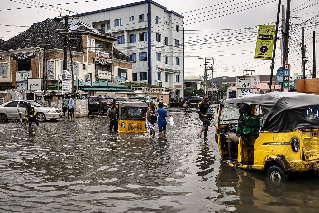 Nigeria, India and Brazil are forecast to account for more than a third of projected heat deaths by March 2027.(Photo by OLYMPIA DE MAISMONT / AFP via Getty Images)