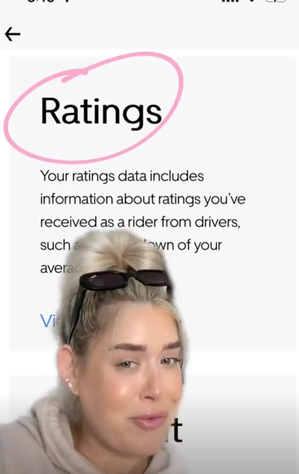 Emma has revealed how to see what Uber drivers have been rating you.