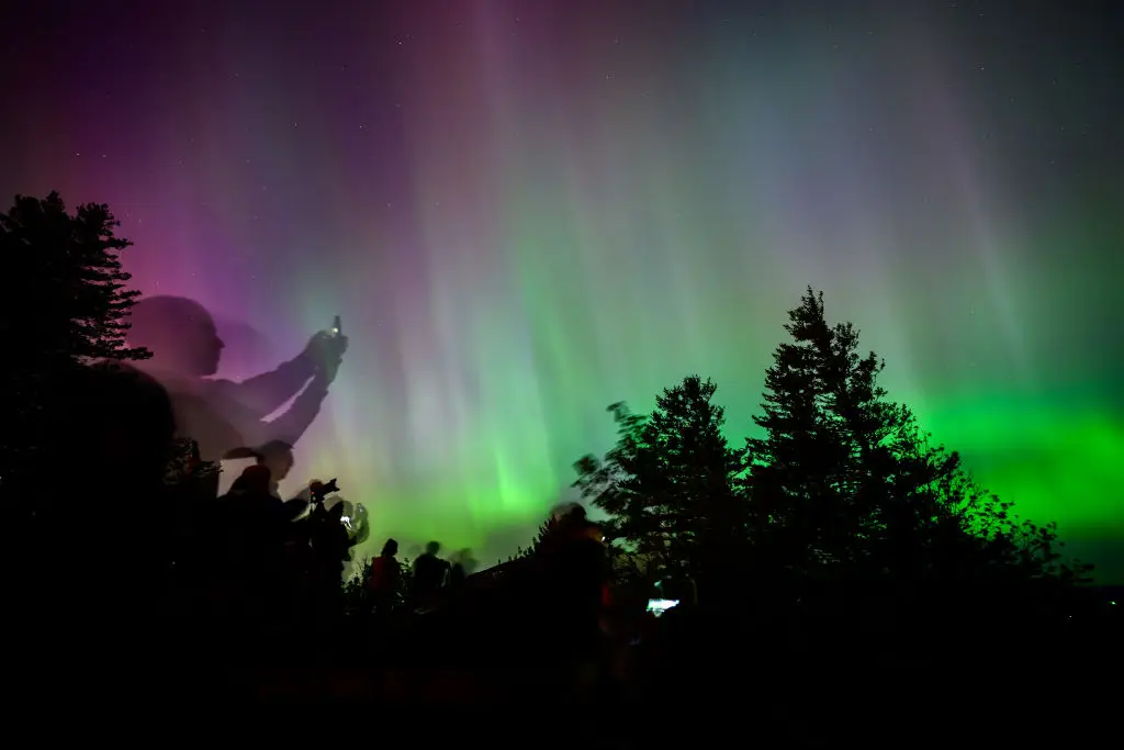 The Northern Lights in Oregon back in May (Mathieu Lewis-Rolland/Getty Images)