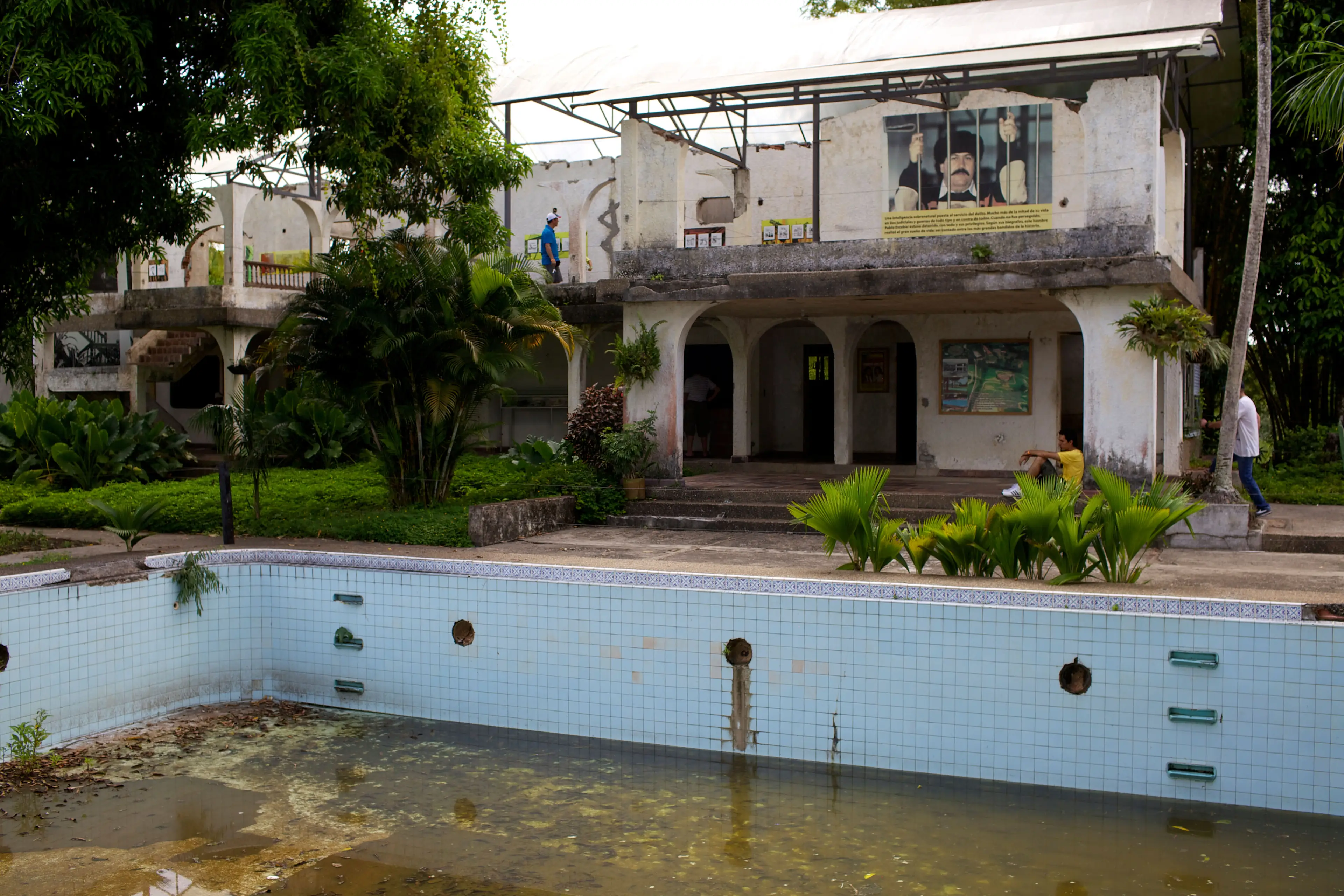 The ruins of Ranch Napoles, Medellin, Colombia.