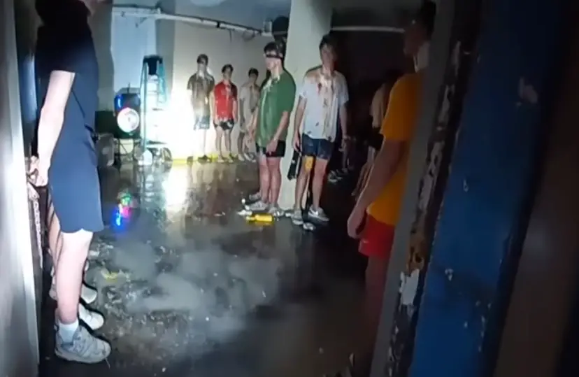 The men were covered in unknown substances (Crimepiece)