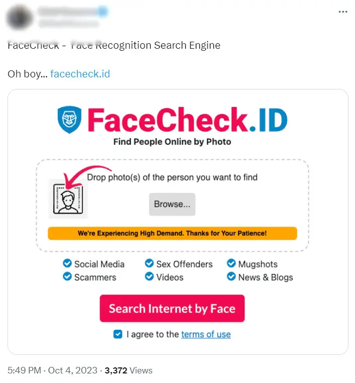Some people have expressed worry about these facial recognition sites.