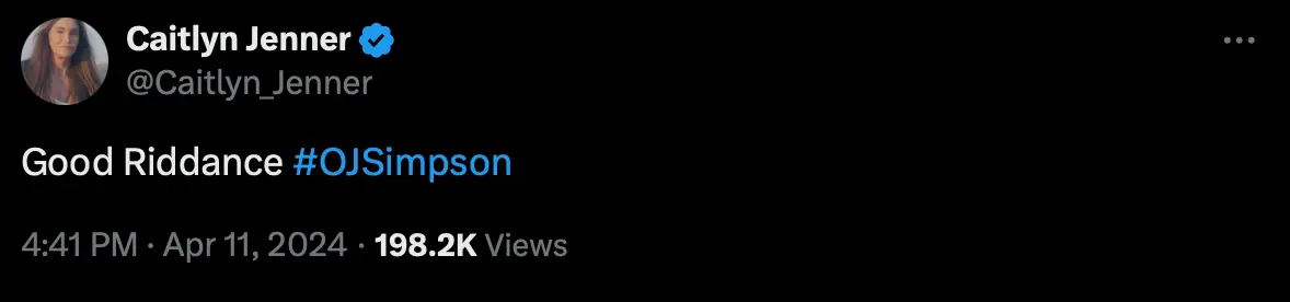 Caitlyn Jenner has reacted on X. (X/@Caitlyn_Jenner)