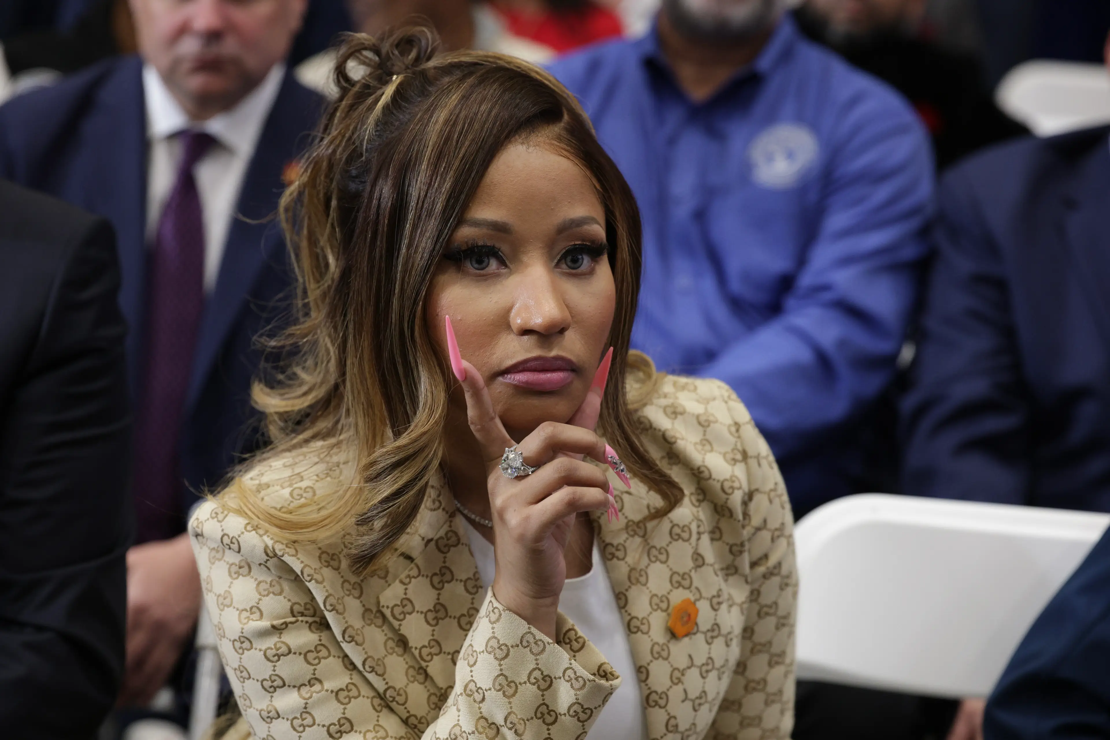 Could Nicki Minaj be the next White House press secretary? (Alex Wong/Getty Images)
