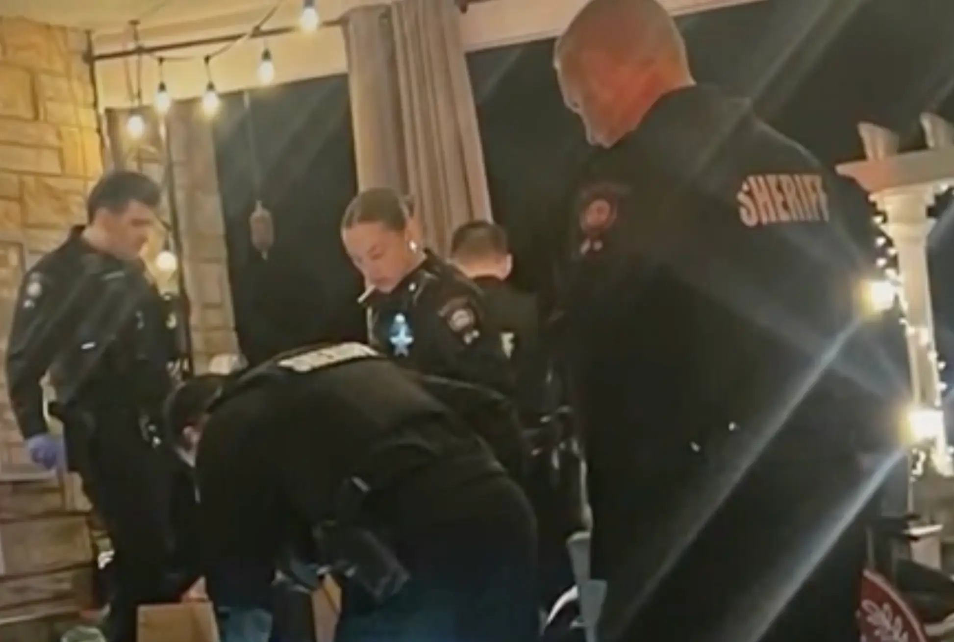 Authorities administered first aide to the unknown man at the scene(Fox 5)