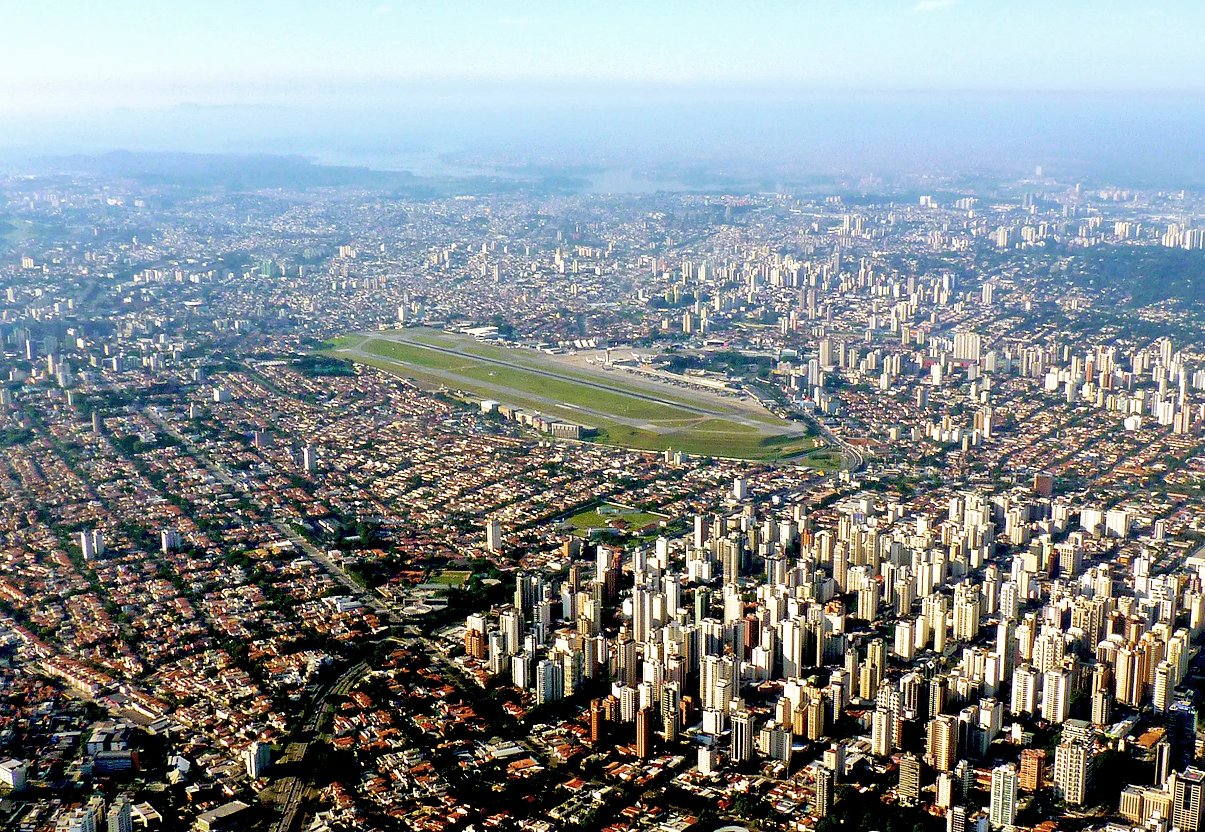 This Brazilian airport in the heart of the city.