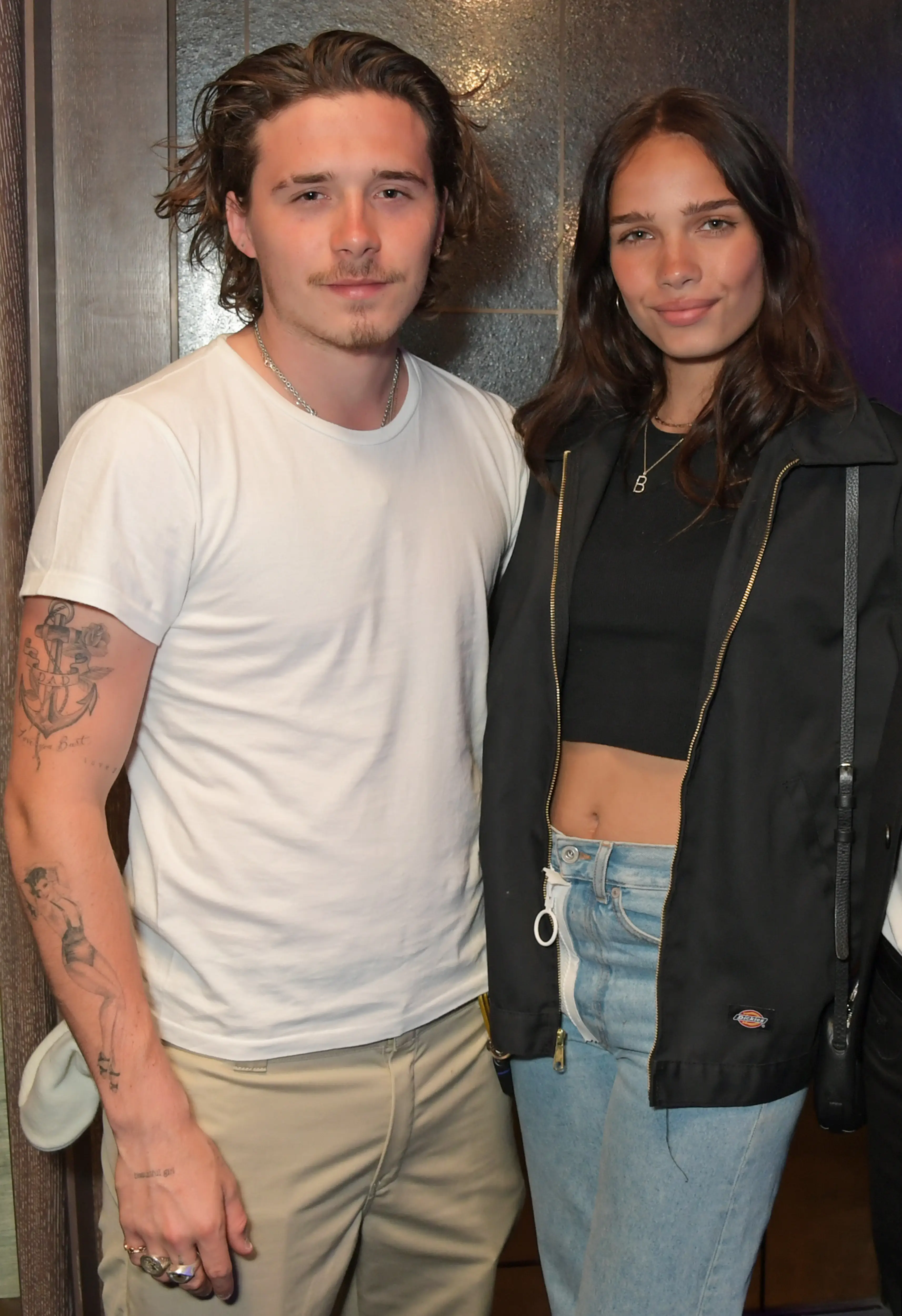 Hana Cross and Brooklyn Beckham dated for nine months, ultimately splitting up in September 2019 (David M. Benett/Dave Benett/Getty Images)