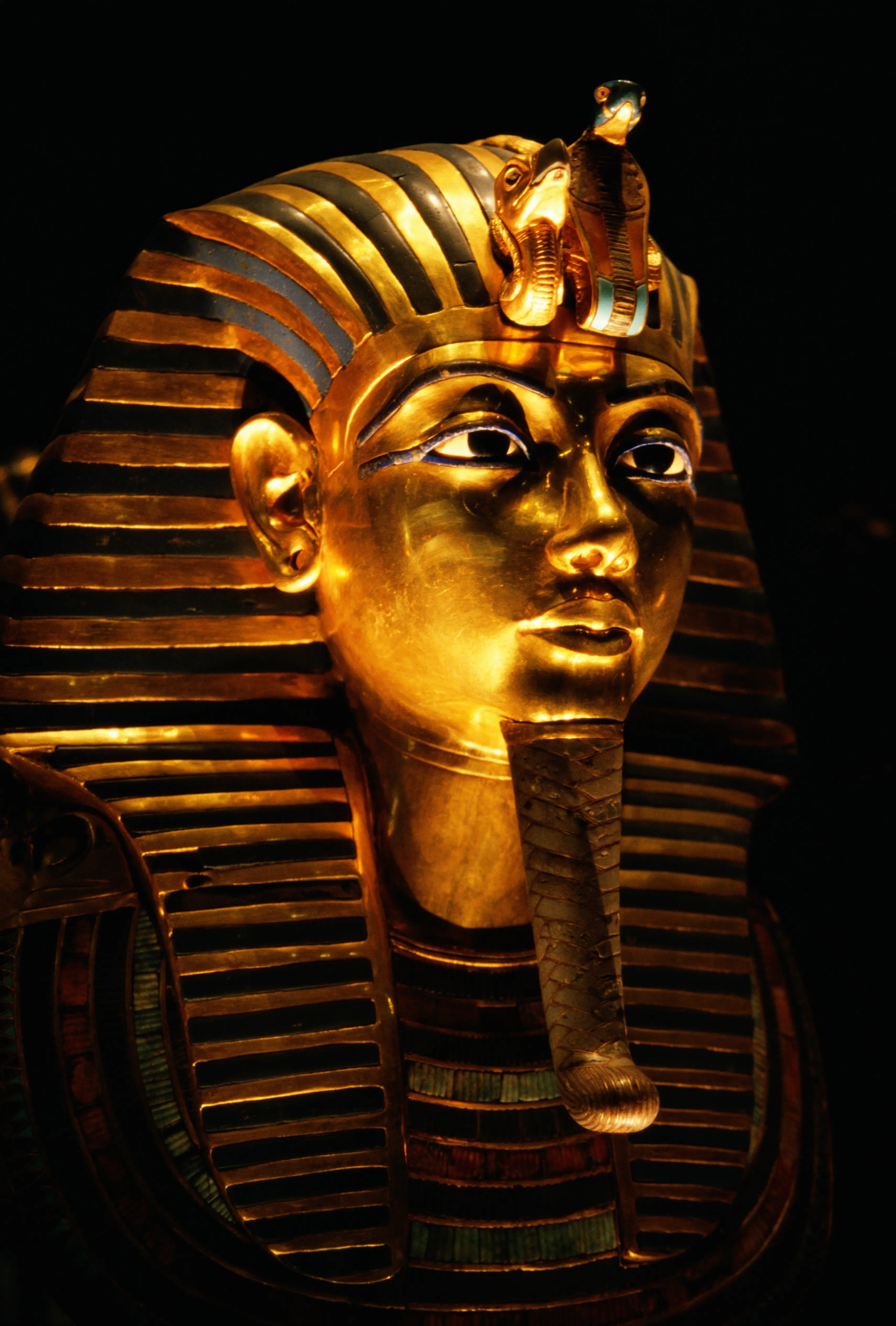 Professor Joann Fletcher has pointed out a clue in the pharaoh's mask (Getty Images)