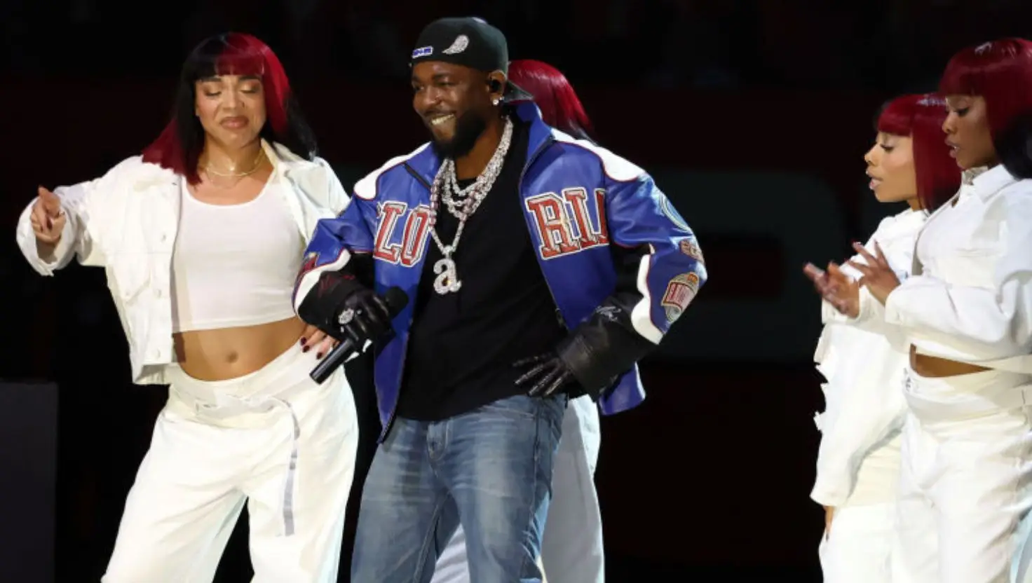 Fans have made their theories on Kendrick Lamar's necklace known (Kevin Mazur/Getty Images for Roc Nation)