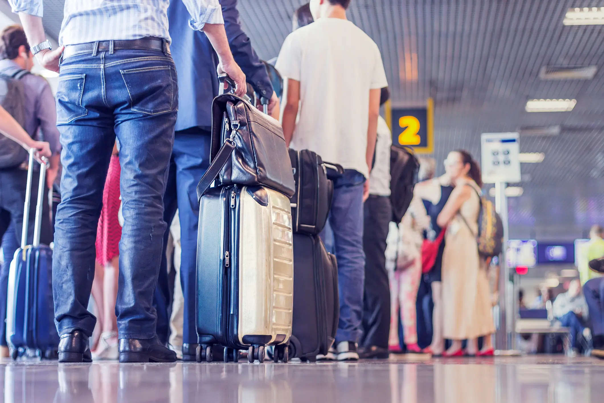 Passengers won't have to line up for long (Getty Stock Images)