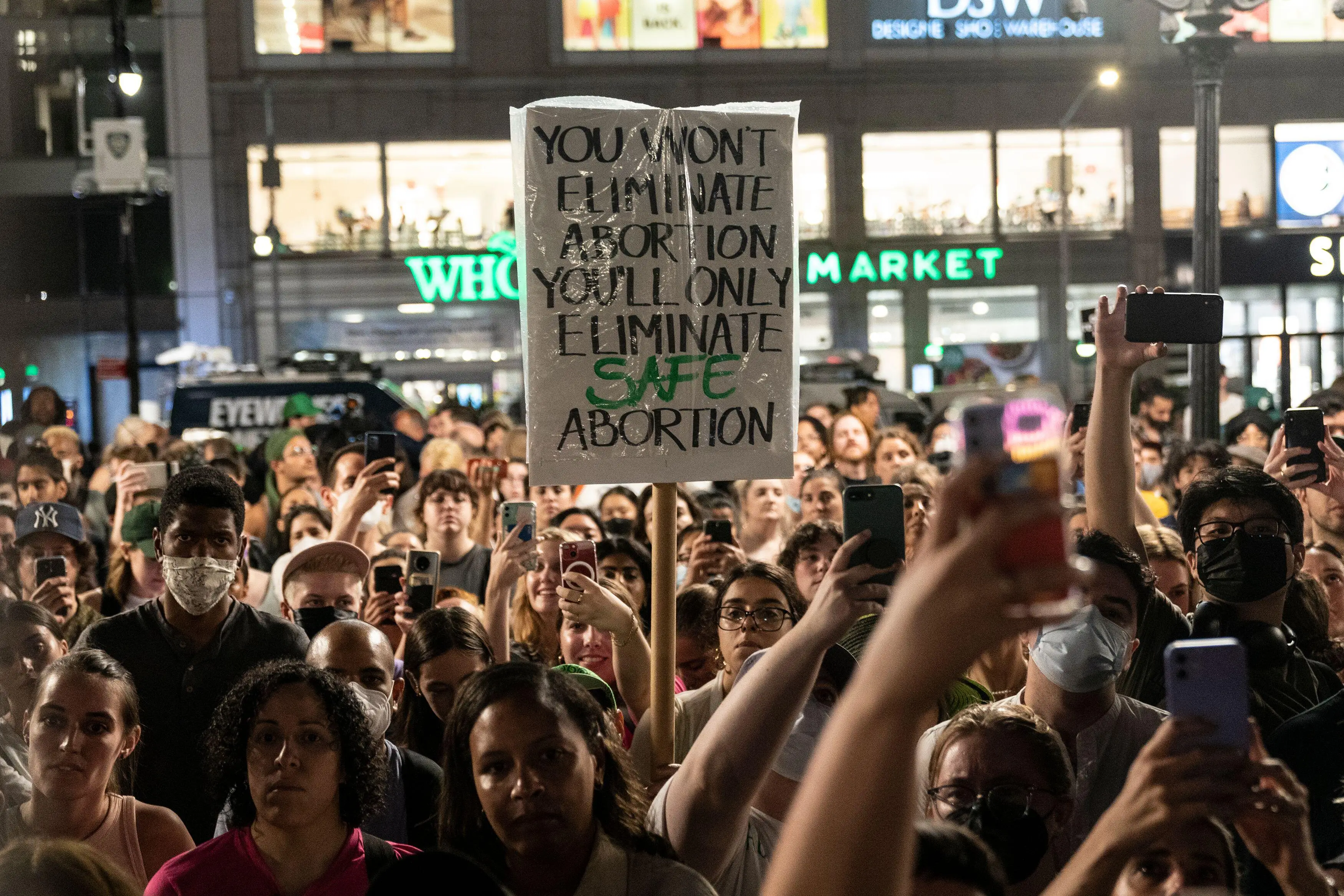 Protests erupted across the US yesterday following the Supreme Court's decision (